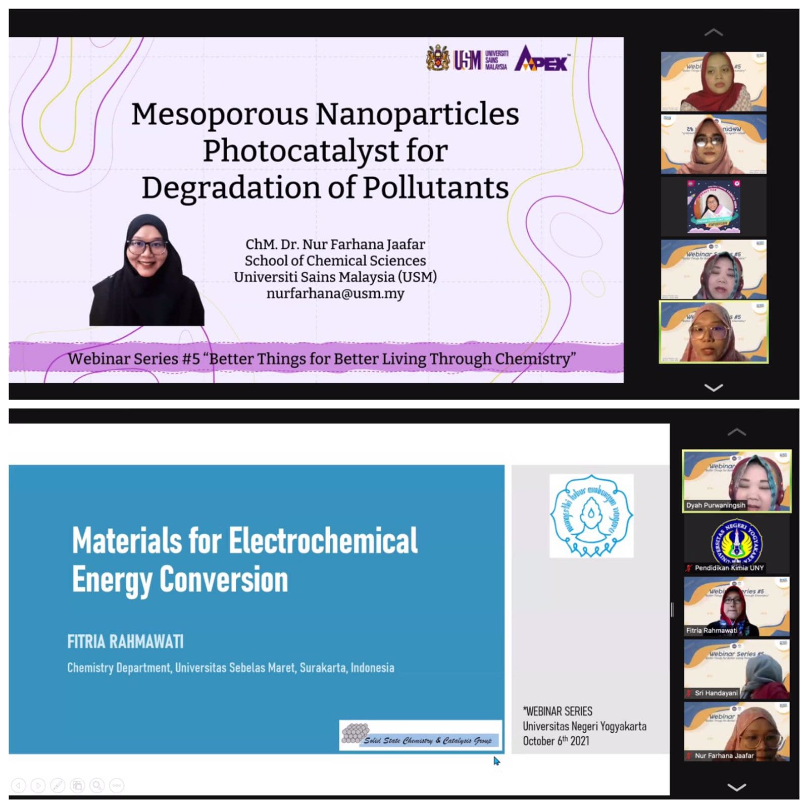 Chemistry Education Department Webinar Series 5 Program Studi